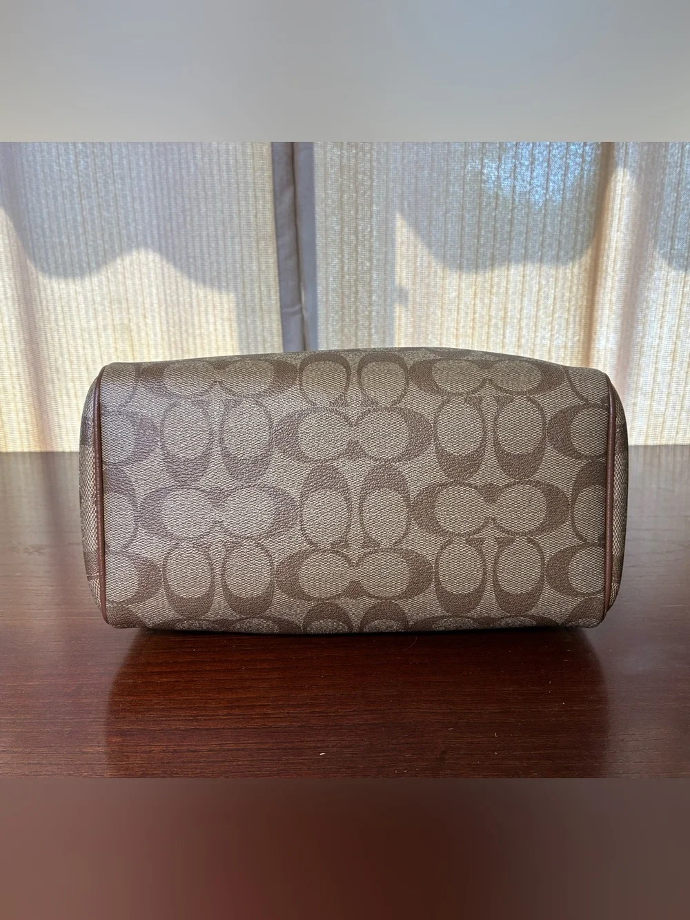Coach Mini Bennet Signature Canvas Satchel with Rainbow Logo